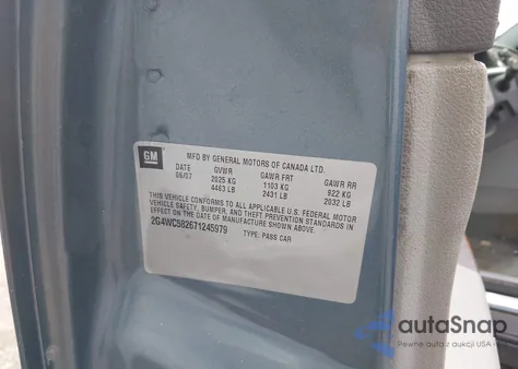 2007 Buick Lacrosse Cx z USA, uszkodzony, nr VIN 2G4WC582671245979